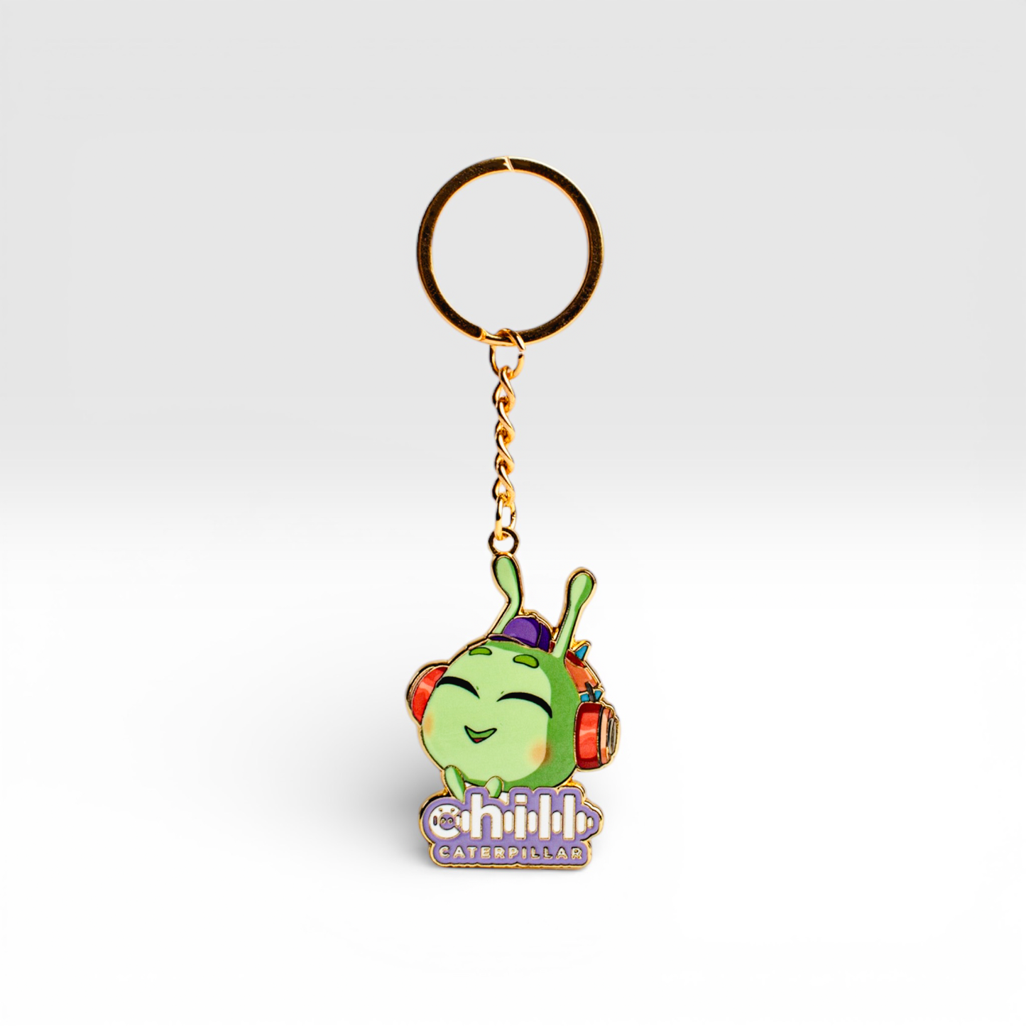 Chill Caterpillar Logo Keychain
